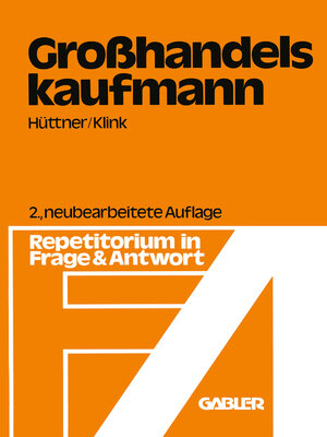 cover image of Großhandelskaufmann
